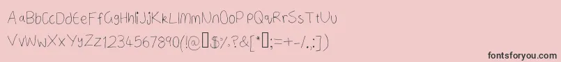fuente ANeatishFont2 – Fuentes Negras Sobre Fondo Rosa