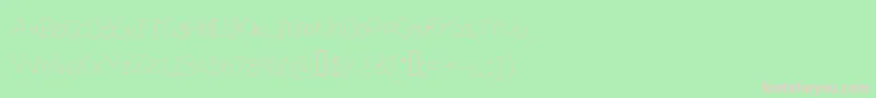 Шрифт ANeatishFont2 – розовые шрифты на зелёном фоне