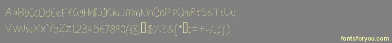 fuente ANeatishFont2 – Fuentes Amarillas Sobre Fondo Gris