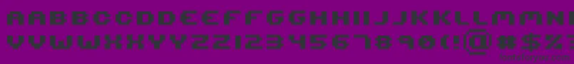 Serious R2b Font – Black Fonts on Purple Background