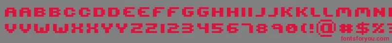 Serious R2b Font – Red Fonts on Gray Background