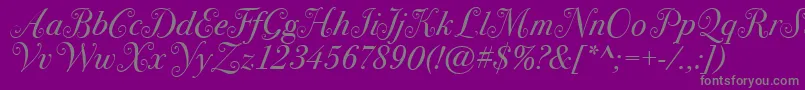 Подробнее о шрифте BodoniSvtytwoswaItcTtBookit Шрифт BodoniSvtytwoswaItcTtBookit – серые шрифты на фиолетовом фоне