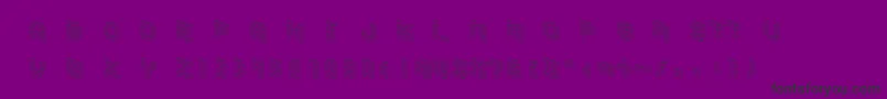 フォントDemoncubicblockfont – 紫の背景に黒い文字