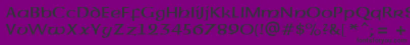 UncialAtt Font – Black Fonts on Purple Background