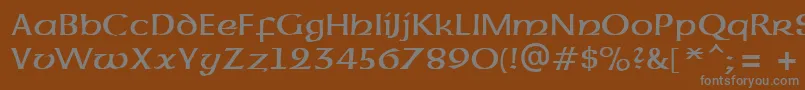 More about UncialAtt Font UncialAtt Font – Gray Fonts on Brown Background