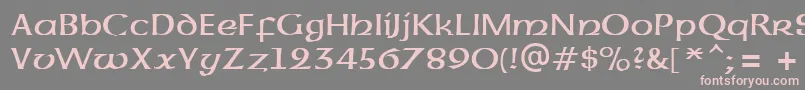 More about UncialAtt Font UncialAtt Font – Pink Fonts on Gray Background