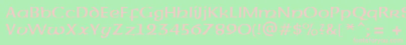 UncialAtt Font – Pink Fonts on Green Background