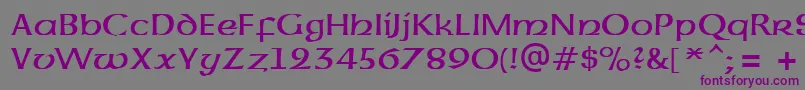 UncialAtt Font – Purple Fonts on Gray Background