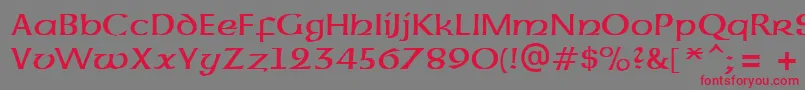Подробнее о шрифте UncialAtt Шрифт UncialAtt – красные шрифты на сером фоне