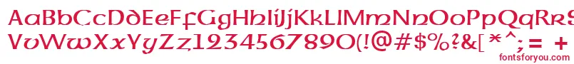 Шрифт UncialAtt – красные шрифты