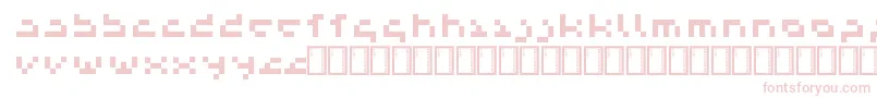 フォントSendaiSmallprint – ピンクのフォント