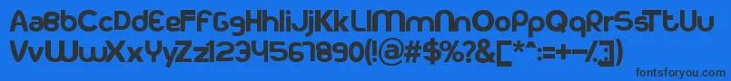 Kodakku Font – Black Fonts on Blue Background