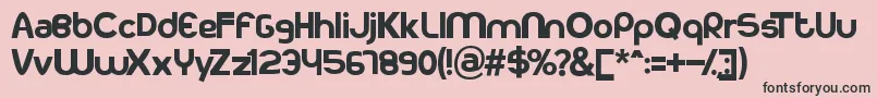 More about Kodakku Font Kodakku Font – Black Fonts on Pink Background