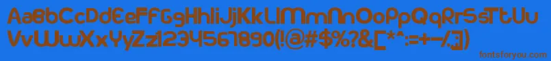 Kodakku Font – Brown Fonts on Blue Background