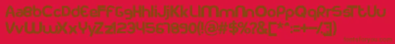 Kodakku Font – Brown Fonts on Red Background