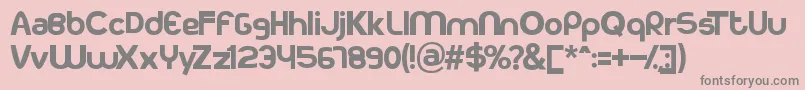 Kodakku Font – Gray Fonts on Pink Background