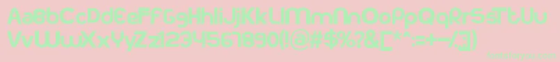 Kodakku Font – Green Fonts on Pink Background