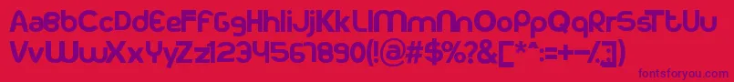 Kodakku Font – Purple Fonts on Red Background