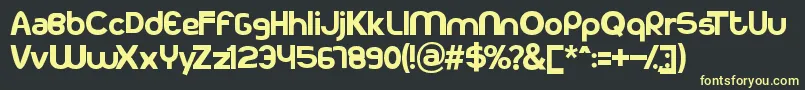 Kodakku Font – Yellow Fonts on Black Background