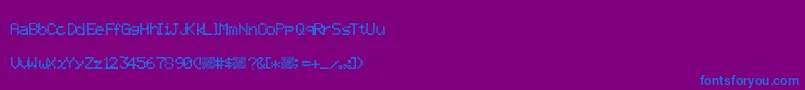 fuente Twistypixel – Fuentes Azules Sobre Fondo Morado