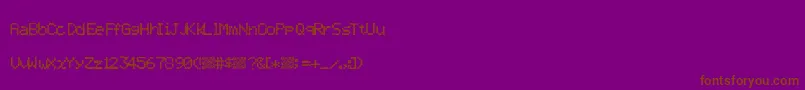 Twistypixel Font – Brown Fonts on Purple Background