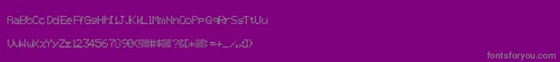 Twistypixel Font – Gray Fonts on Purple Background