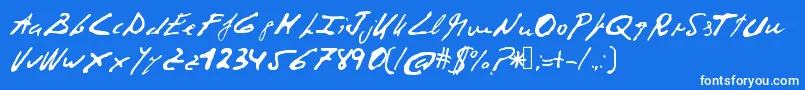 Más sobre la fuente Corruptscript fuente Corruptscript – Fuentes Blancas Sobre Fondo Azul