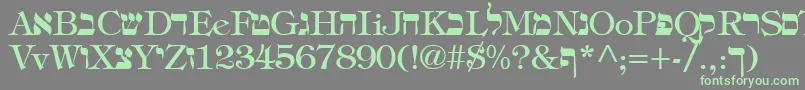 More about HadelandRegular Font HadelandRegular Font – Green Fonts on Gray Background