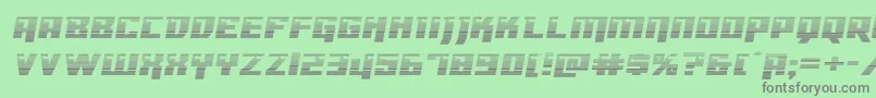 Dangerbotgradexpand Font – Gray Fonts on Green Background