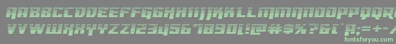 Dangerbotgradexpand Font – Green Fonts on Gray Background