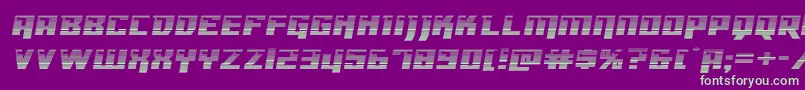 フォントDangerbotgradexpand – 紫の背景に緑のフォント