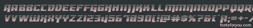 フォントDangerbotgradexpand – 黒い背景にピンクのフォント