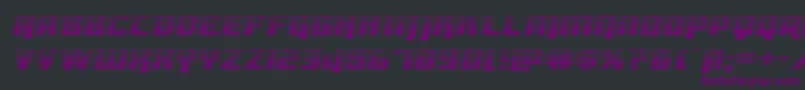 Dangerbotgradexpand Font – Purple Fonts on Black Background