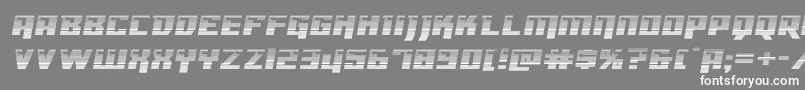 Шрифт Dangerbotgradexpand – белые шрифты на сером фоне