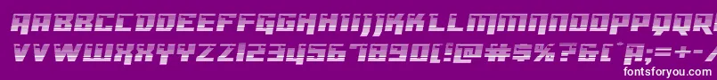 フォントDangerbotgradexpand – 紫の背景に白い文字