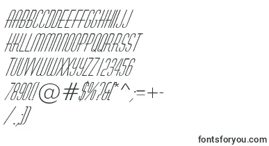  HuxleyItalic font