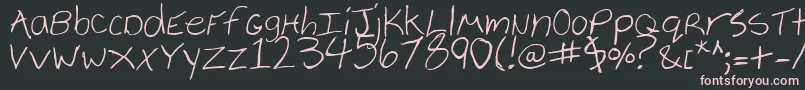 Cheyenne Font – Pink Fonts on Black Background