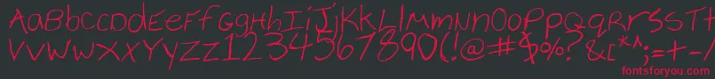 Cheyenne Font – Red Fonts on Black Background