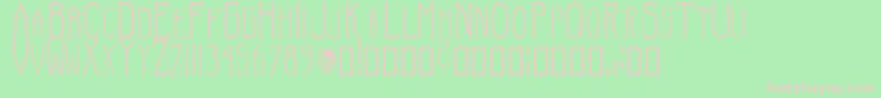 HellraiserSc Font – Pink Fonts on Green Background