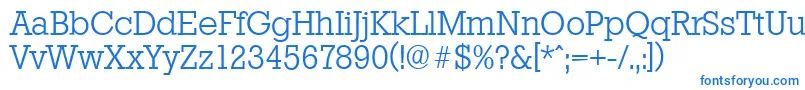 StaffordserialLightRegular Font – Blue Fonts on White Background