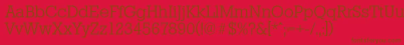 StaffordserialLightRegular Font – Brown Fonts on Red Background