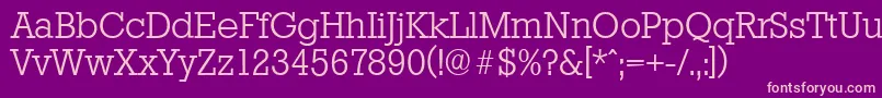 StaffordserialLightRegular Font – Pink Fonts on Purple Background