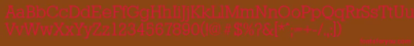 StaffordserialLightRegular Font – Red Fonts on Brown Background
