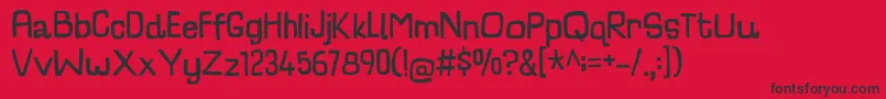 CharlatanDemo Font – Black Fonts on Red Background