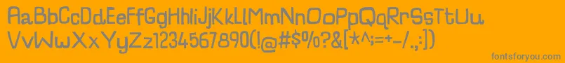 CharlatanDemo Font – Gray Fonts on Orange Background