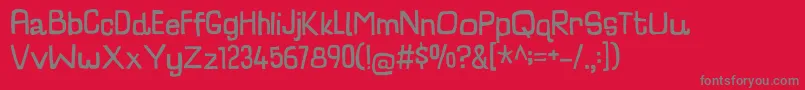 CharlatanDemo Font – Gray Fonts on Red Background