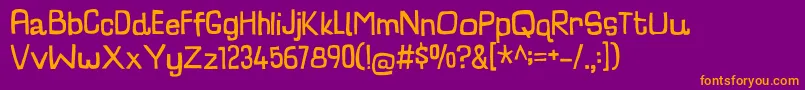 CharlatanDemo Font – Orange Fonts on Purple Background