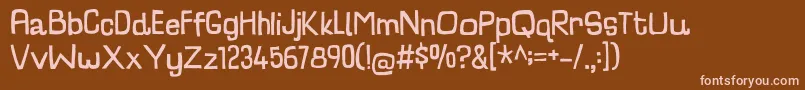 CharlatanDemo Font – Pink Fonts on Brown Background