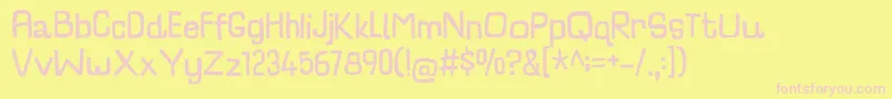 CharlatanDemo Font – Pink Fonts on Yellow Background