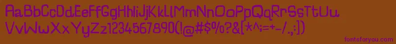 CharlatanDemo Font – Purple Fonts on Brown Background
